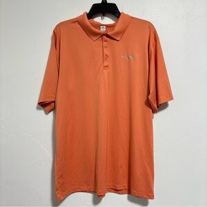 Columbia PFG Omni-Freeze Zero Orange Short Sleeve Men's Shirt Polo XL Cooling